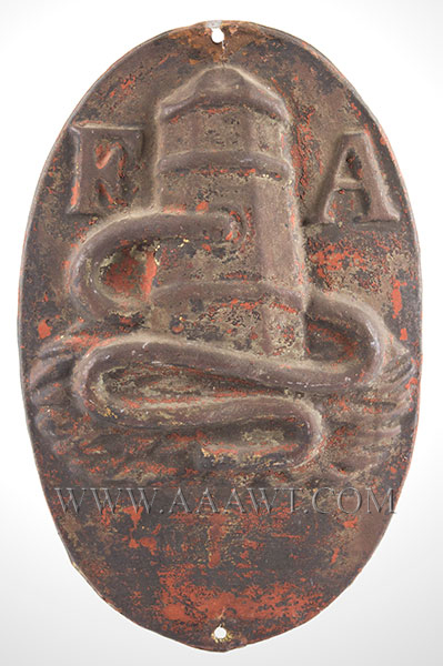 Brass Fire Mark, Fire Association of Philadelphia, Image 1
